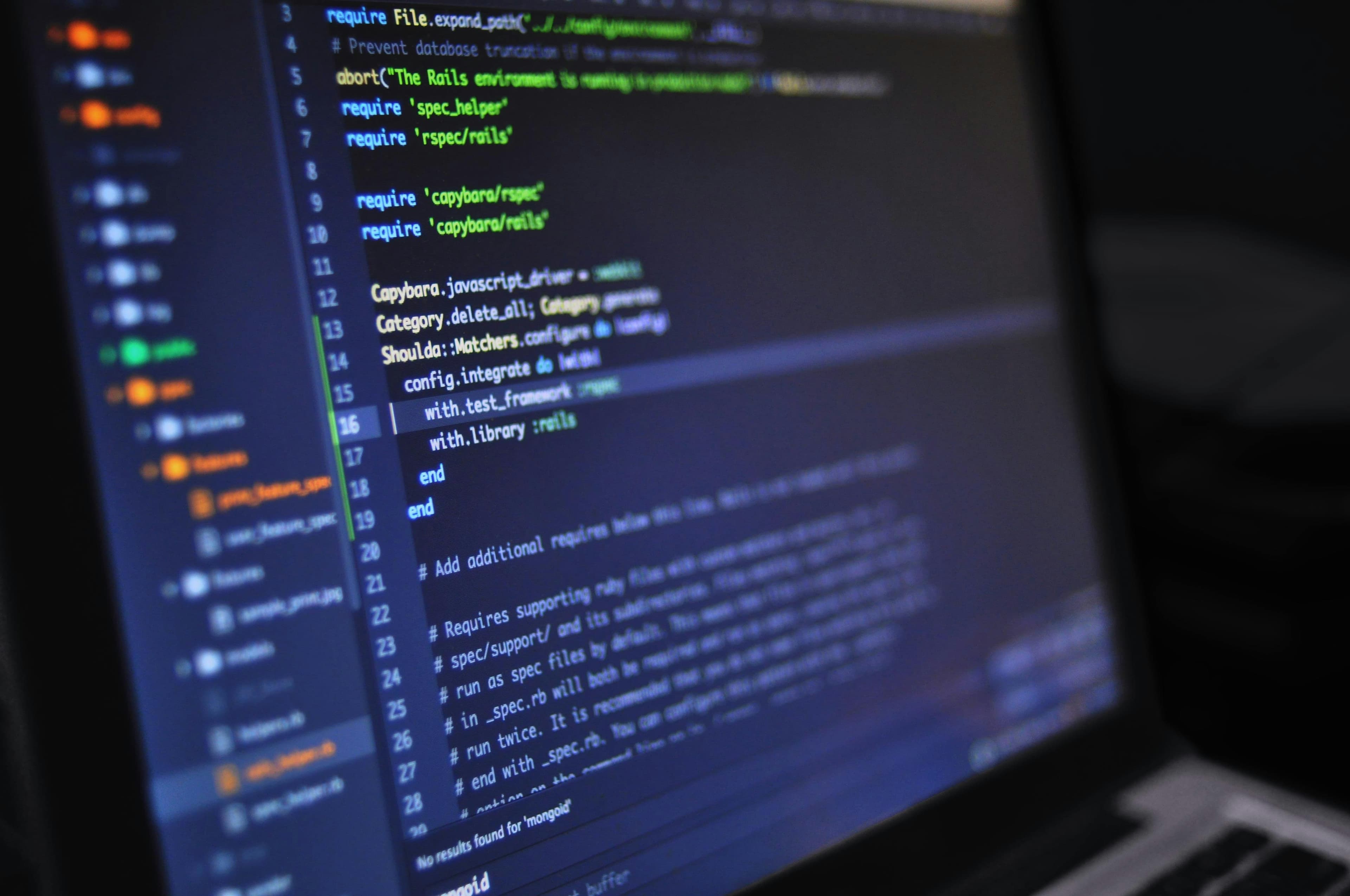 Développeur web au travail