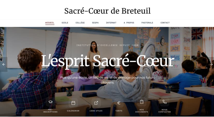 Site Institution du Sacré Cœur